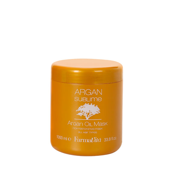 Argan sublime máscara 1000ml de farmavita con aceite de argán para todo tipo de cabello