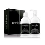 Omniplex Salon Kit Bond Maker 500 ml y Bond Reinforcer 500 ml de Farmavita para procesos químicos del cabello