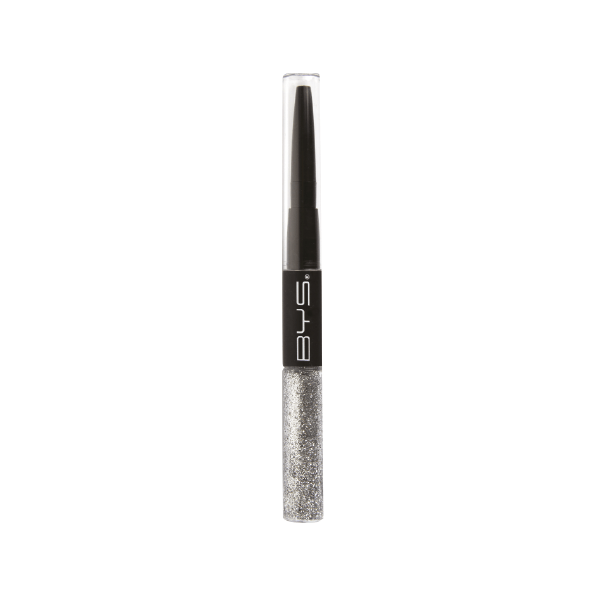 Delineador Liquido Duo Con Glitter 01 Silver
