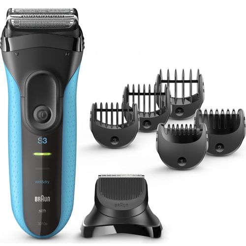 Afeitadora Braun Serie 3, 3010 Black Blue