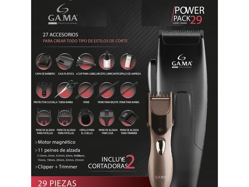 CORTA-PELO-GAMA-CLIPPER-GM-562-29-PIEZAS