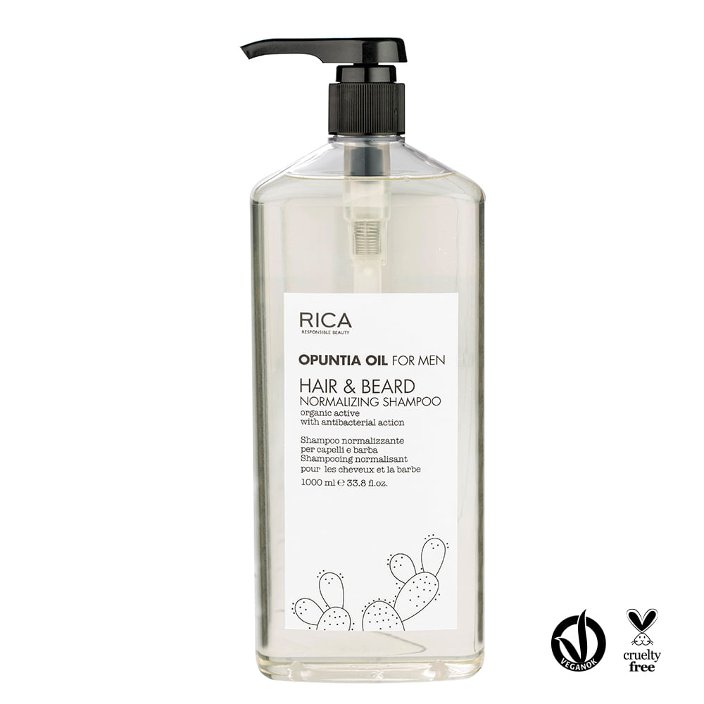Opuntia Oil For Men Shampoo Cabello Y Barba 1000ml