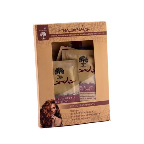 Combo Marula Sachet Shampoo+Acondicionador+Mascara