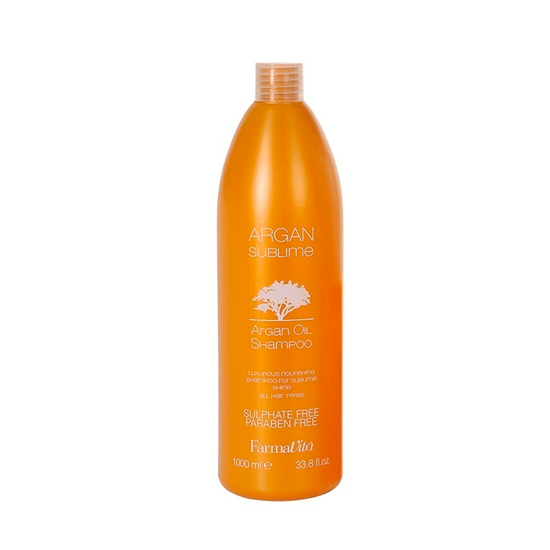 Argan sublime shampoo 1000ml de farmavita con aceite de argán para todo tipo de cabello