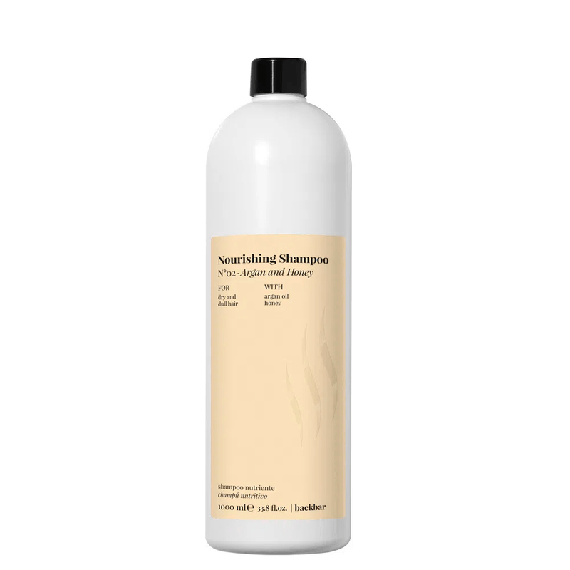BackBar Nourishing Shampoo Argan and Honey 1000ml de farmavita para hidratar el cabello