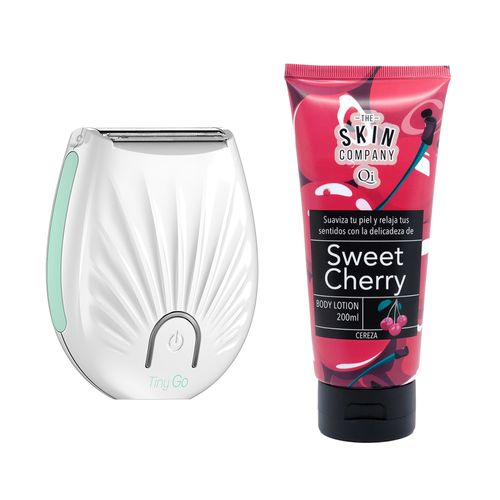 Combo Afeitadora Gama Tiny Go Usb + TSC Crema Corporal Cereza 200ml