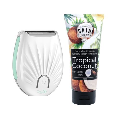 Combo Afeitadora Gama Tiny Go Usb + TSC Crema Corporal Coco 200ml