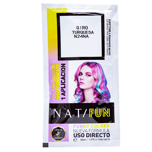 Nat Kit Fun Turquoise Twist 50G Sachet
