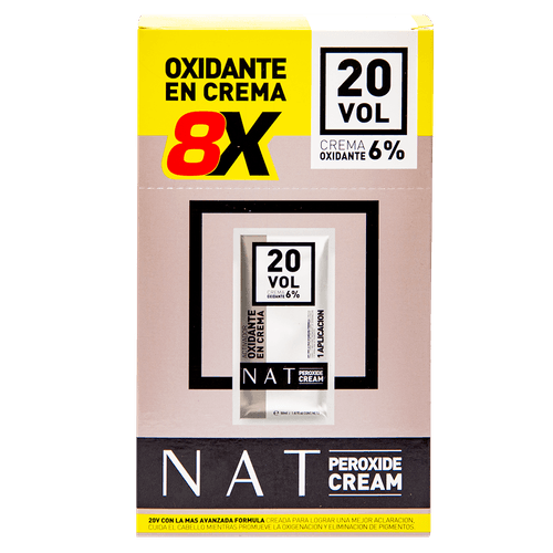 NAT SACHET 50G NAT PEROXIDE CREAM 20VOL