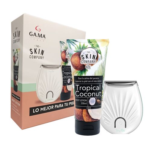 Combo Afeitadora Gama Tiny Go Usb + TSC Crema Corporal Coco 200ml