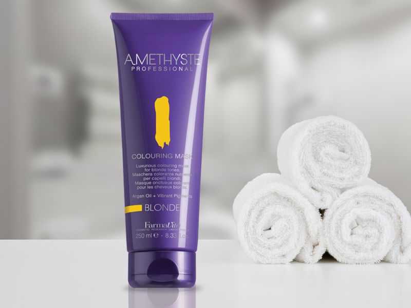 CCCCR0000000060 AMETHYSTE COLOURING MASK - BLONDE 250 ML con fondo