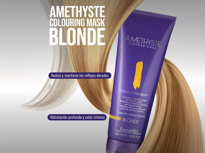 CCCCR0000000060 5 AMETHYSTE COLOURING MASK - BLONDE 250 ML