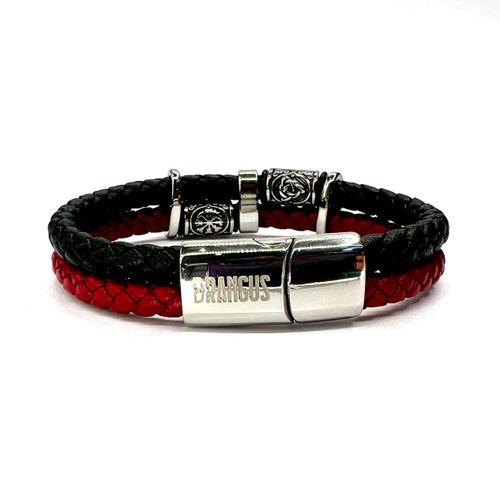 Pulsera piel y acero
