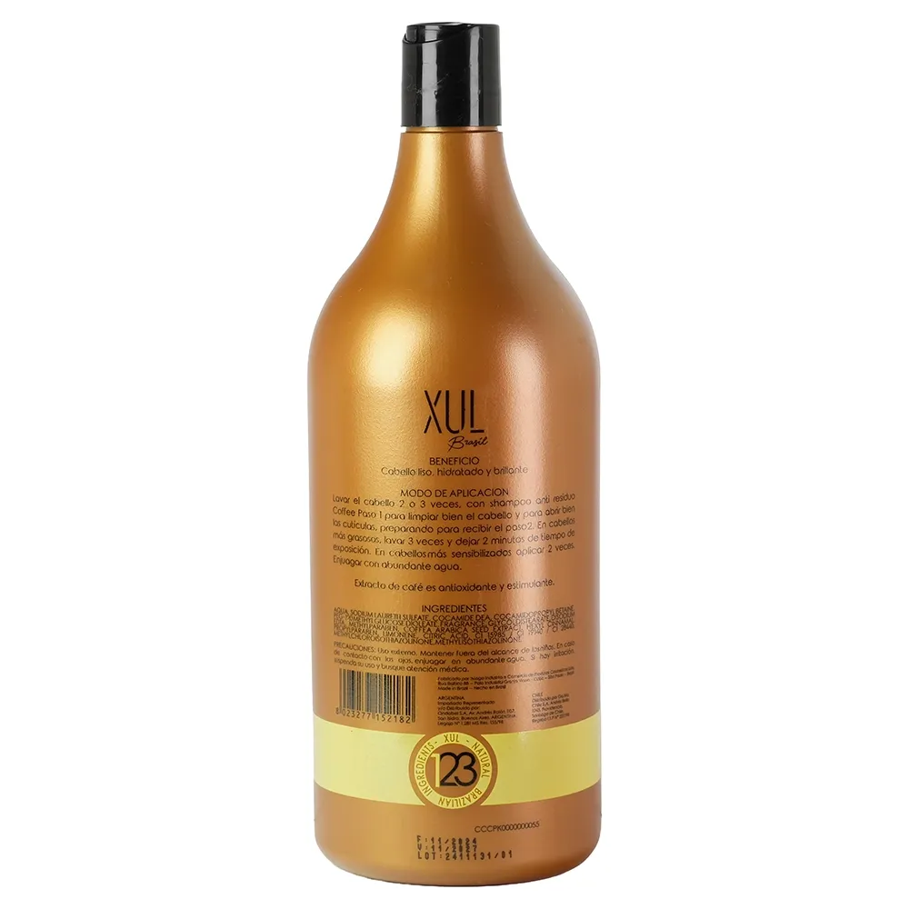 Paso 1 Shampoo anti residuos Xul Brasil 1000 ml - TUA