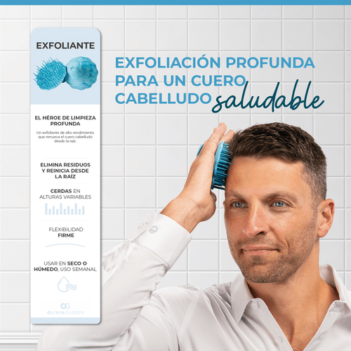 Cepillo OG Scalp Diva Exfoliante Azul