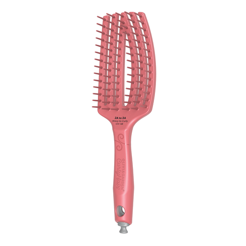 Cepillo Olivia Garden Curly Single Bristle Rosado