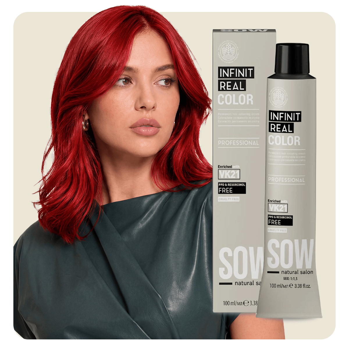 Boosters Sow Infinit Real Color Red 100ml