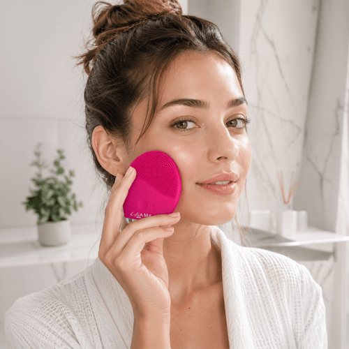 Masajeador Facial Cleaning Moon Pink