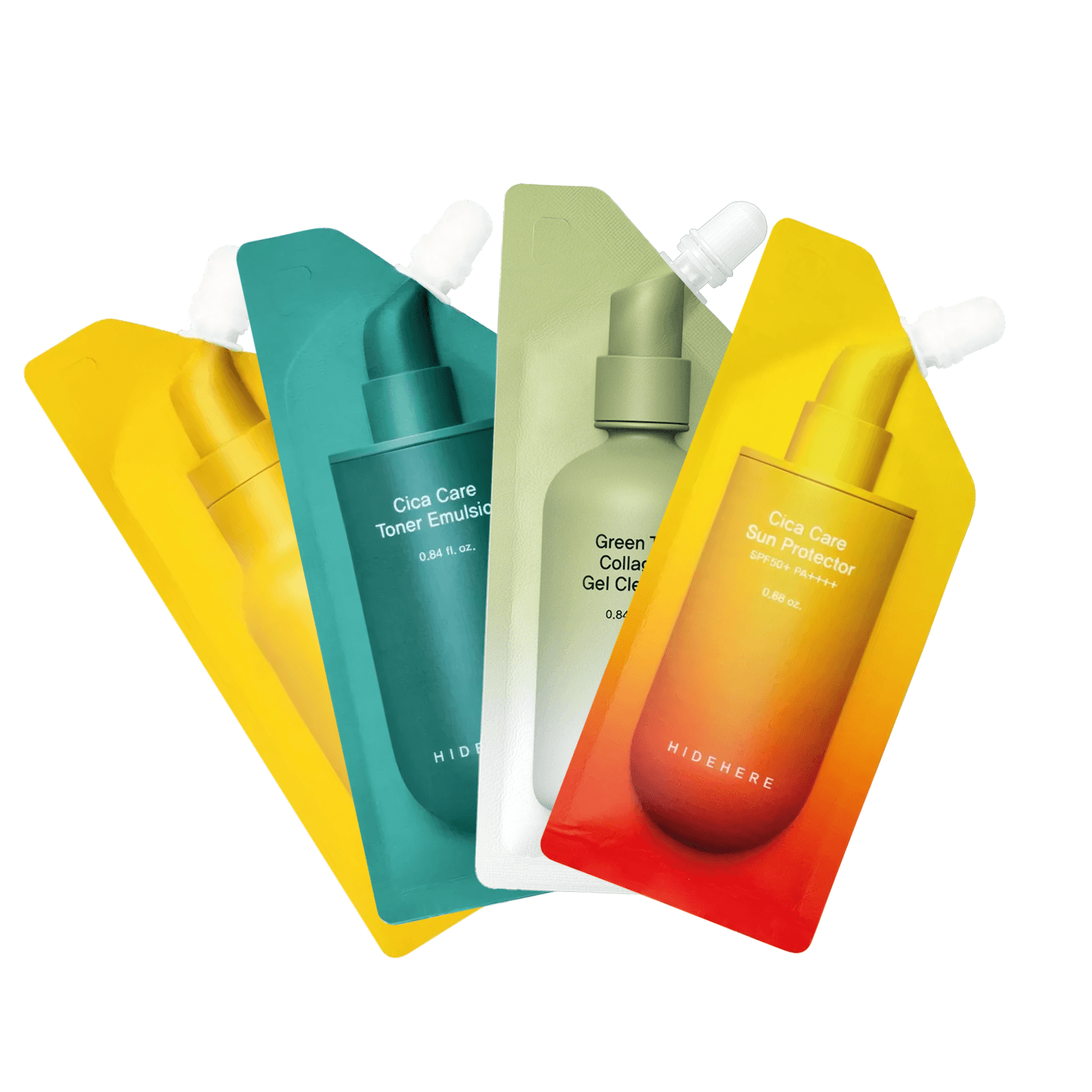 HIDEHERE · Skin Essentials · 4 Pasos